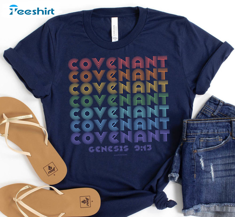 Covenant Genesis 9 13 Christian Rainbow Shirt