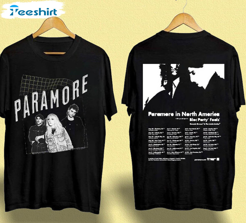 Paramore 2023 In North America Tour Shirt