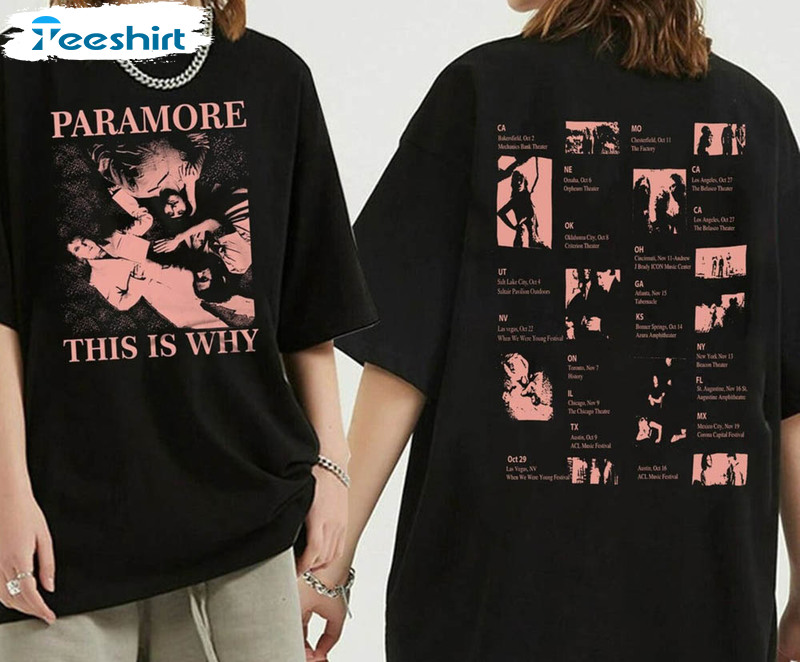 This Is Why Tour Paramore Rock Band Shirt