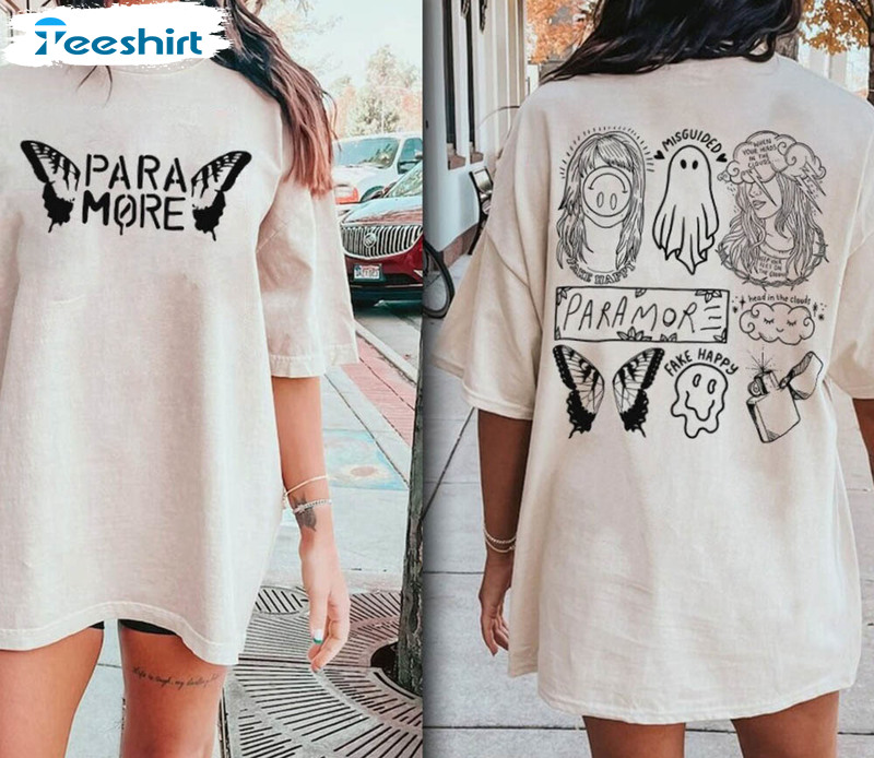 Retro Paramore Tour Butterfly Vintage Shirt