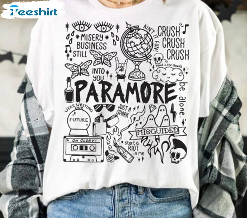 Vintage Paramore Album Lyric 2023 Tour Shirt