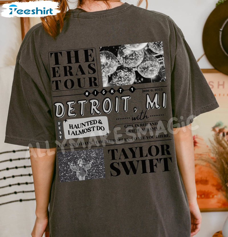 Detroit Mi Night 1 Allymakesmagic Mirrorball Shirt