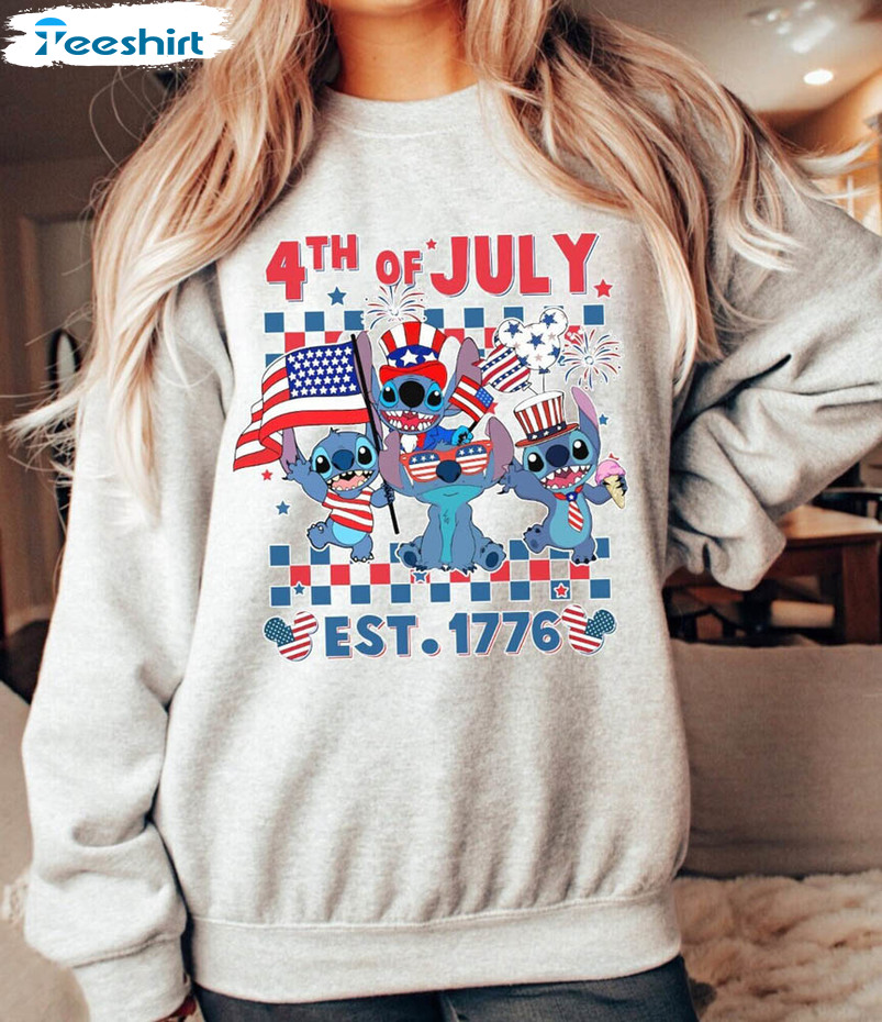 Disney Stitch 4th Of July Independence Day Shirt