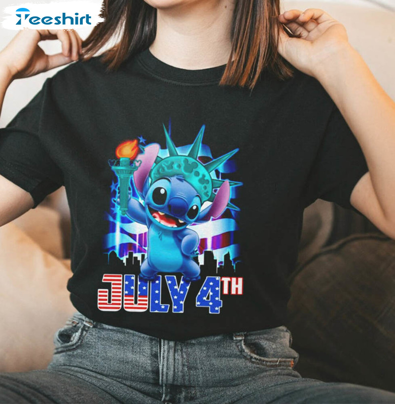 Disney Stitch 4th Of July Independence Day Shirt