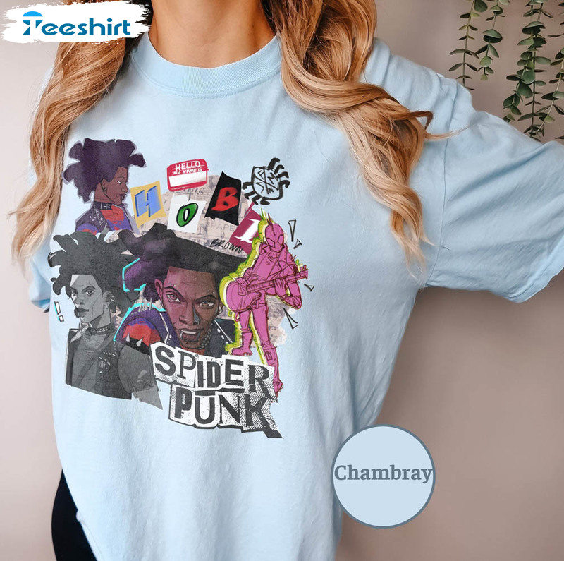 Hobie Brown Spider Punk Retro Shirt For Marvel Fan