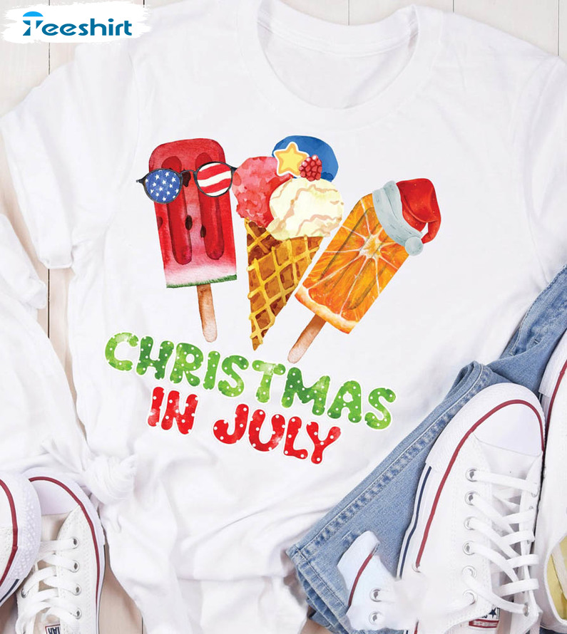 Christmas In July Matching Beach Shirt