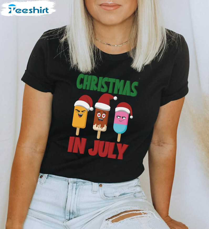 Funny christmas in hotsell july shirts