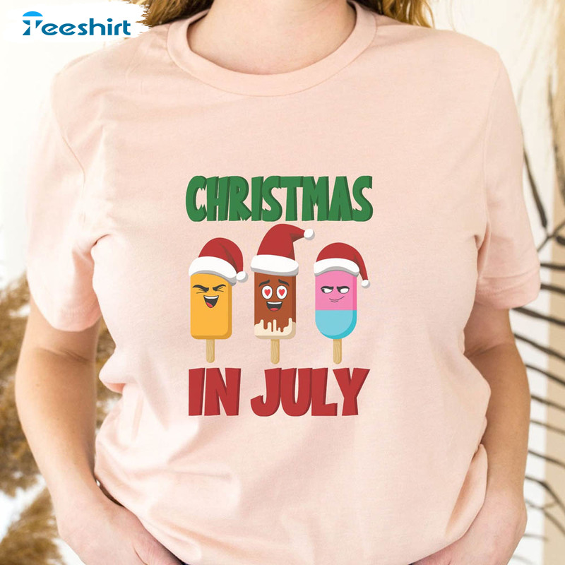 Funny christmas in hotsell july shirts