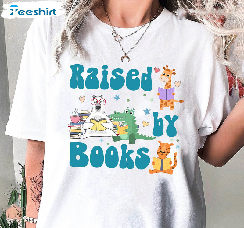 Vintage Nostalgia Raised By Books Shirt