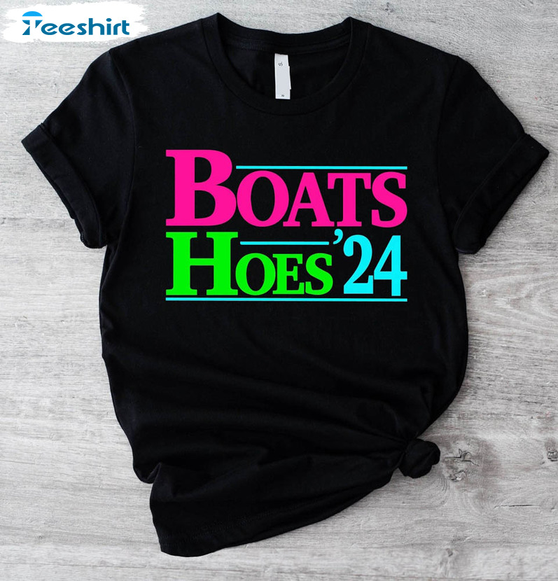 Boats And Hoes 2024 Fourth Of July Patriotic Day Shirt