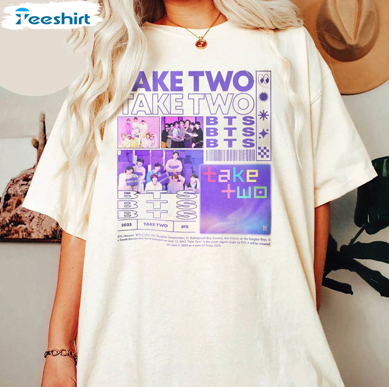 Limited Bts Take Two Shirt, Bts 10th Anniversary Army Unisex Hoodie Sweater