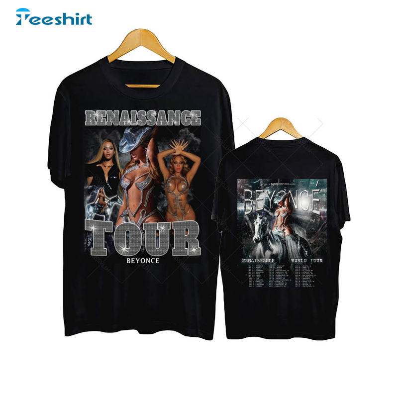 Renaissance Tour Vintage Shirt, Beyoncé Retro Unisex T-shirt Tee Tops