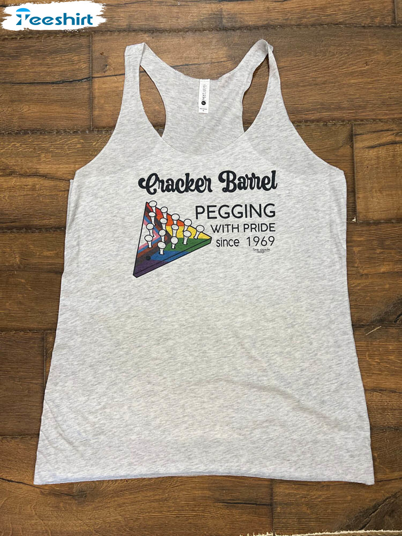 Pegging With Pride Fitted Funny Unisex T-shirt Short Sleeve