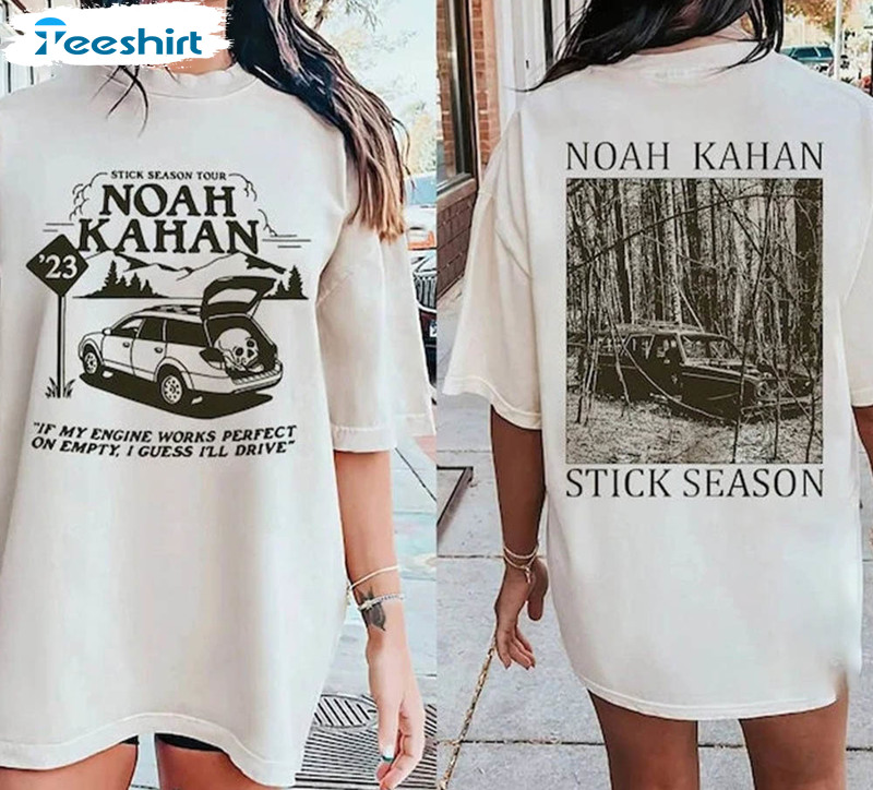 Stick Season Album Shirt, Noah Kahan Tour Limited Short Sleeve Crewneck