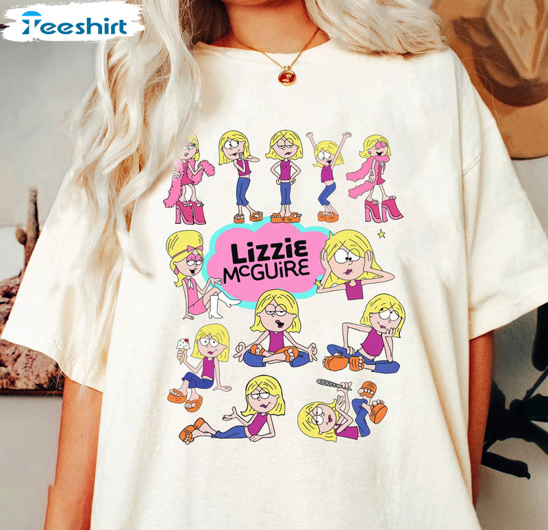 Lizzie Mcguire Birthday Girl Retro Shirt, Cute Emotions Of Lizzie Crewneck Long Sleeve