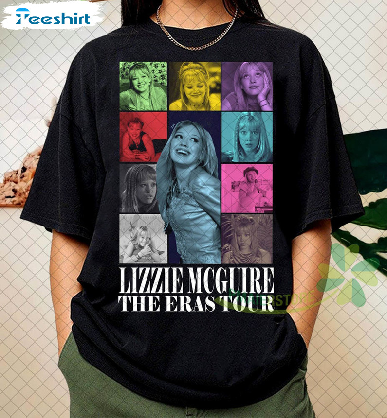 Lizzie Mcguire The Eras Tour Shirt, Vintage Disney Unisex T-shirt Tee Tops