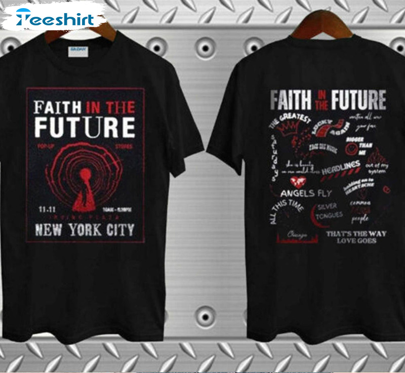 Louis Tomlinson Faith In The Future Shirt, New York City Tee Tops Short Sleeve