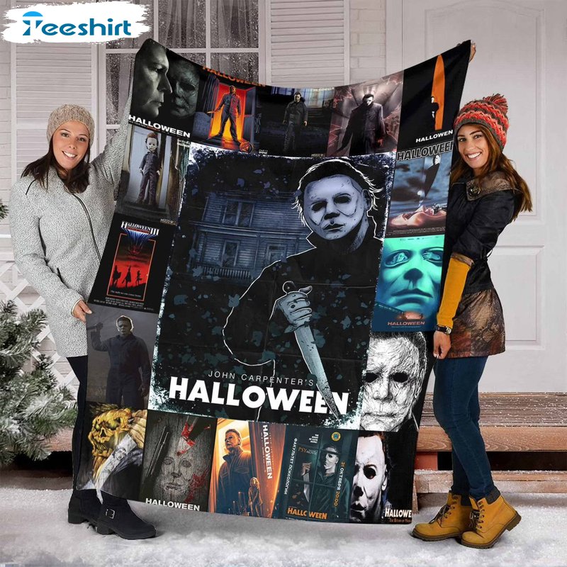 Horror Movie Character For Halloween Blanket, Scary Movies Throw Blanket For Couch Bed Sofa Decoration