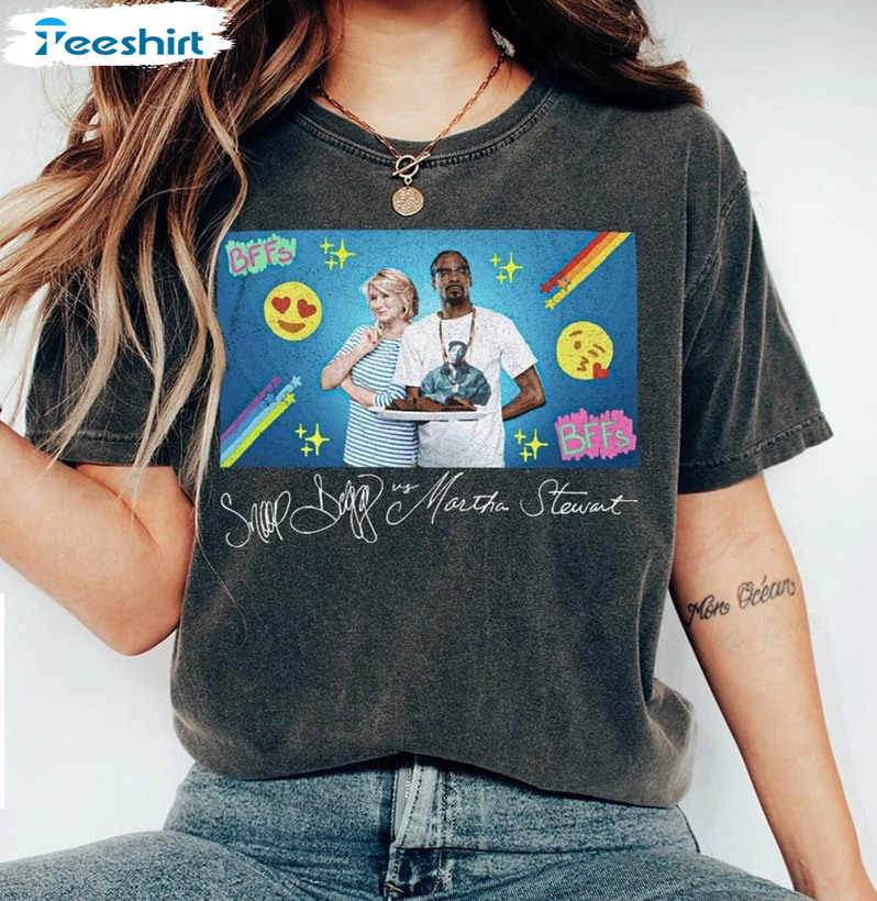 Snoop Dogg Martha Stewart Rapper Shirt, Friendship Short Sleeve Tee Tops