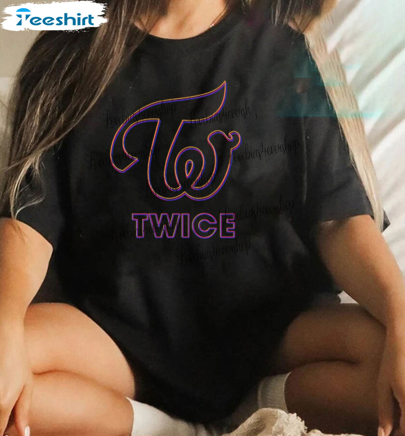 Kpop Twice Logo Shirt, Best Selling Twice Ready To Be Tour Short Sleeve  Crewneck