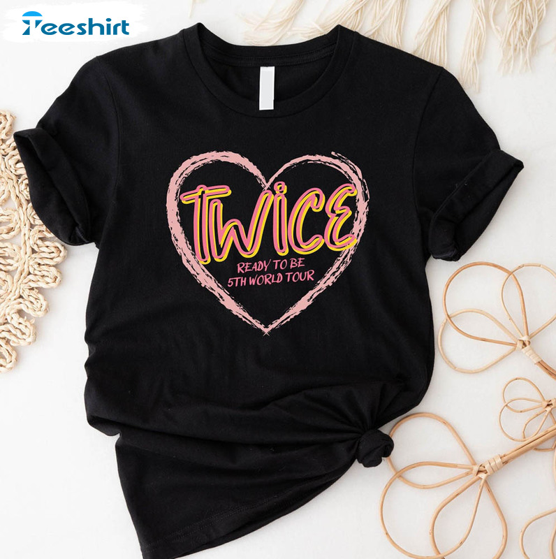 TWICE 'Ready To Be World Tour once Artist Artist Collection T-shirt For  Unisex Cotton
