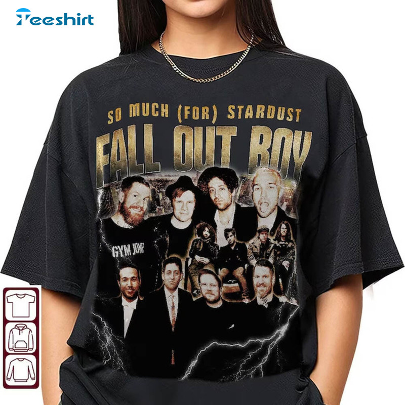 Fall Out Boy Vintage Shirt, Limited So Much For Stardust Short Sleeve Unisex T-shirt