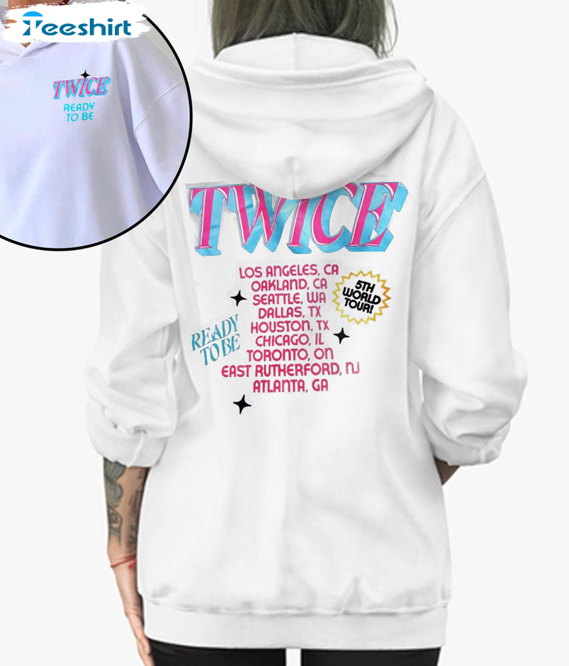 Twice Ready To Be Tour 2023 Shirt, Twice Jihyo Kpop Sweater Crewneck