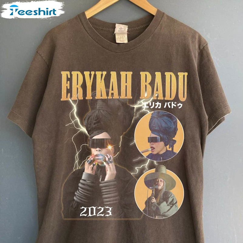 Erykah Badu Shirt , Badu Tour Japan Crewneck Unisex Hoodie