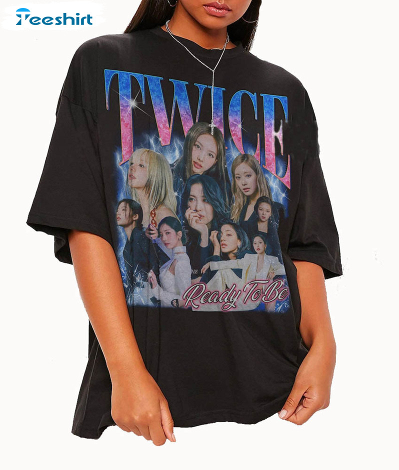 Twice Retro Music Shirt, Kpop Music Band Crewneck Sweatshirt