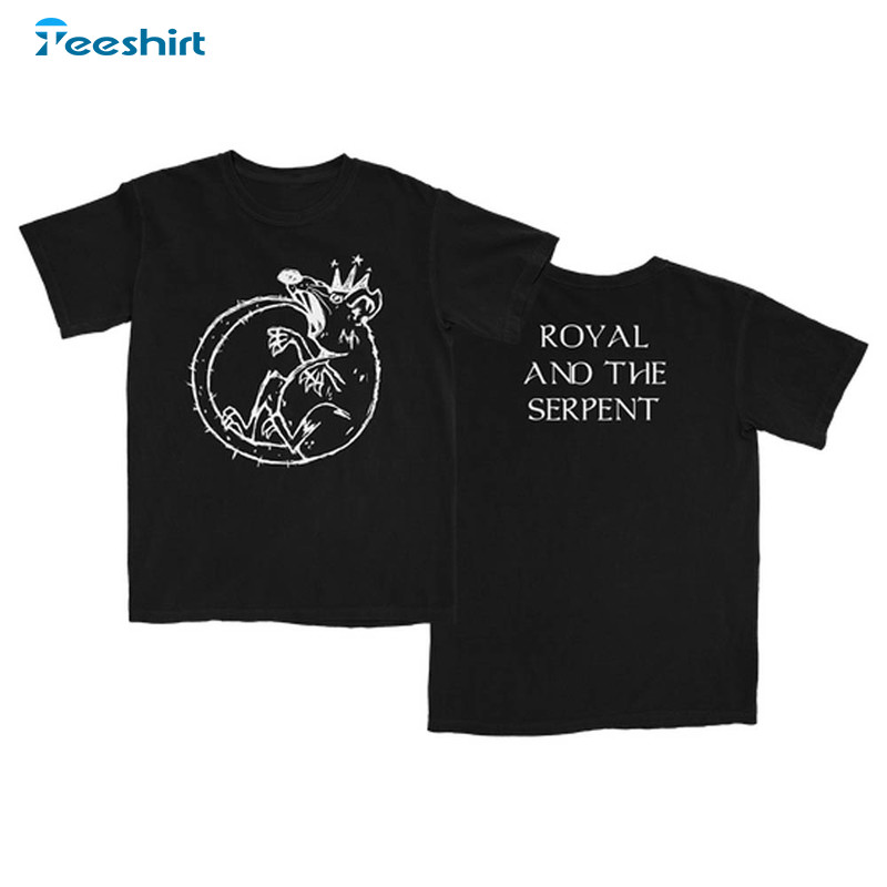 Rats Circle King Shirt, Royal And The Serpent Short Sleeve Unisex T-shirt