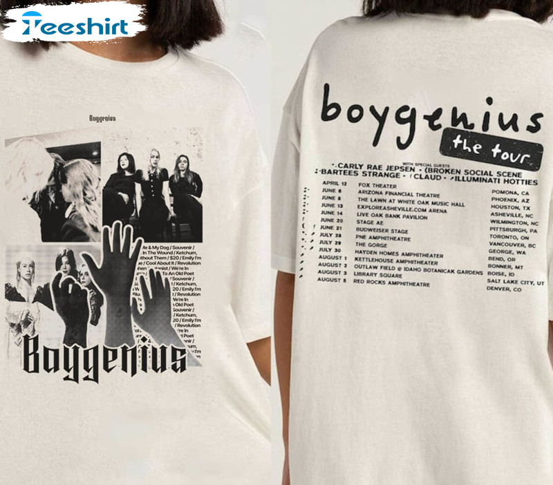 Boygenius Merch Shirt, Indie Rock Music Tour 2023 Merch, Boygenius Band  2023 Tour Shirt