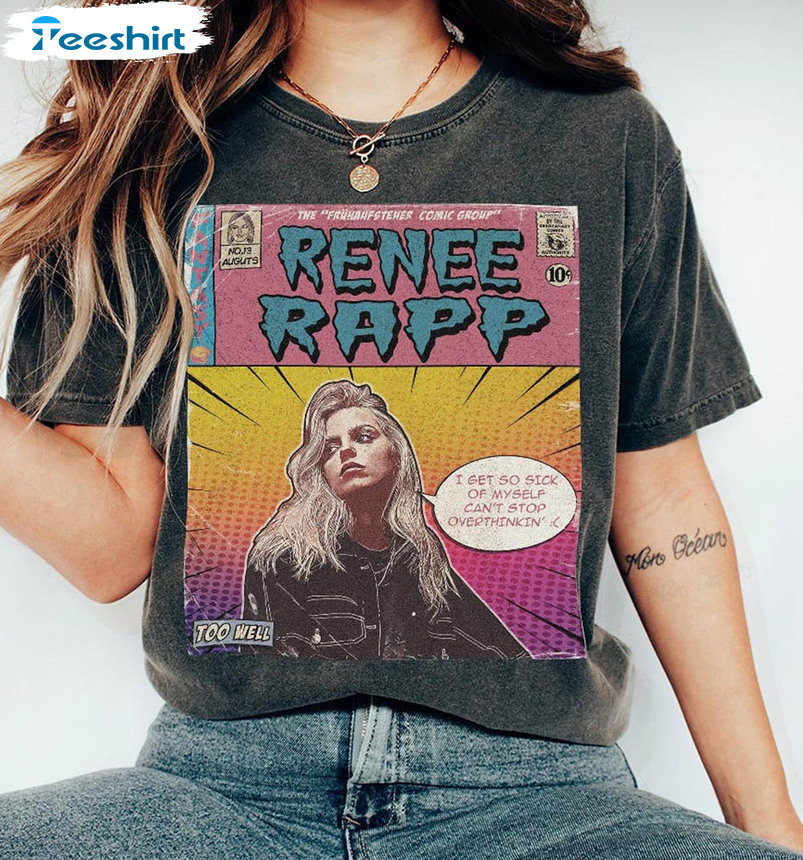 Renee Rapp Comic Retro Shirt, Fruhaufsteher Album Sweater Unisex Hoodie