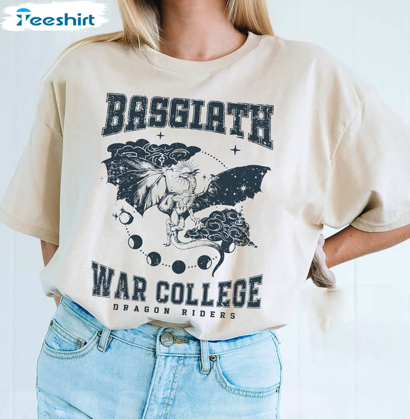 Basgiath War College Shirt, Fourth Wing Dragon Rider Violet Unisex T-shirt Short Sleeve