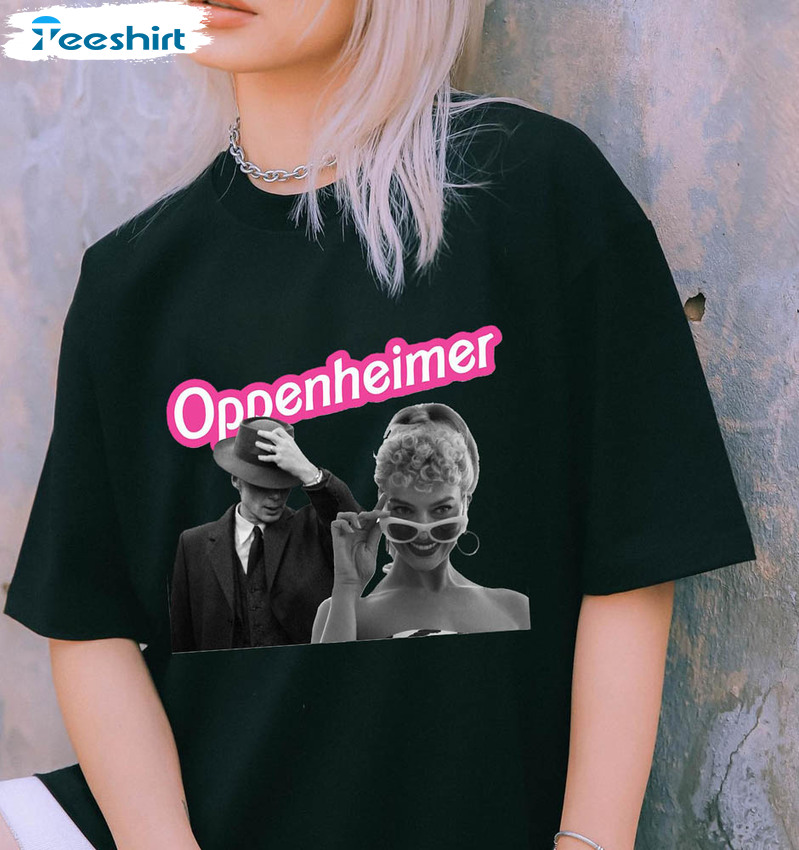 Funny Barbenheimer Shirt, Barbie Moive Oppenheimer Unisex Hoodie Crewneck