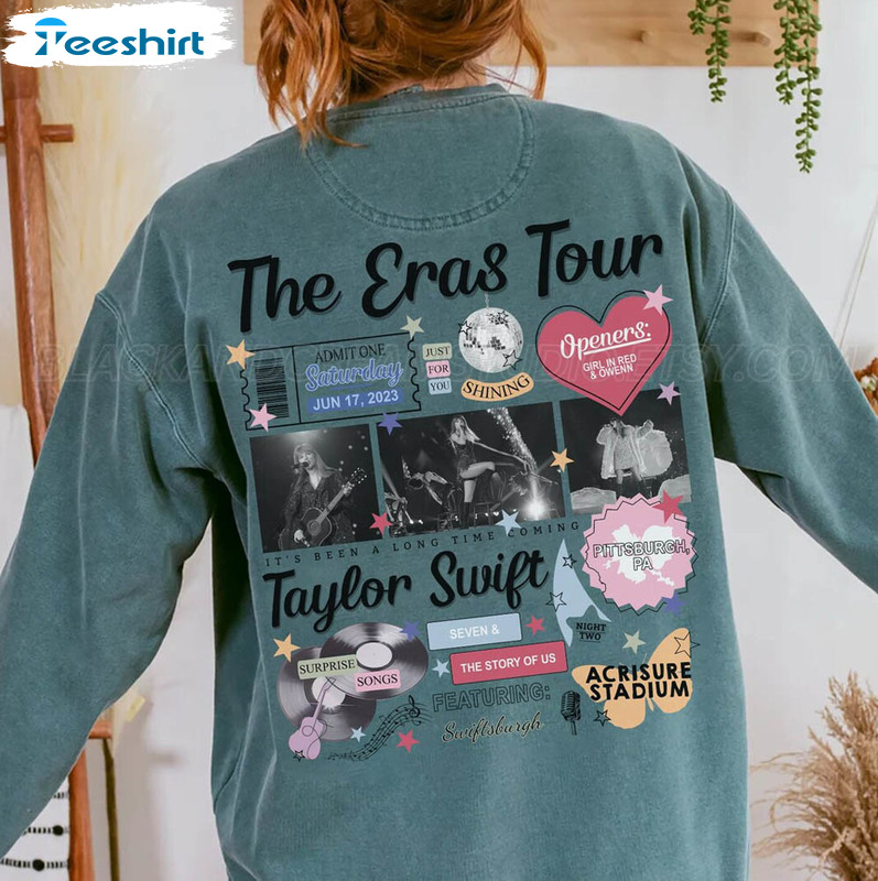 Retro Pittsburgh Pa Night 2 Shirt, Seven And The Story Of Us Swiftee Short Sleeve Sweatshirt