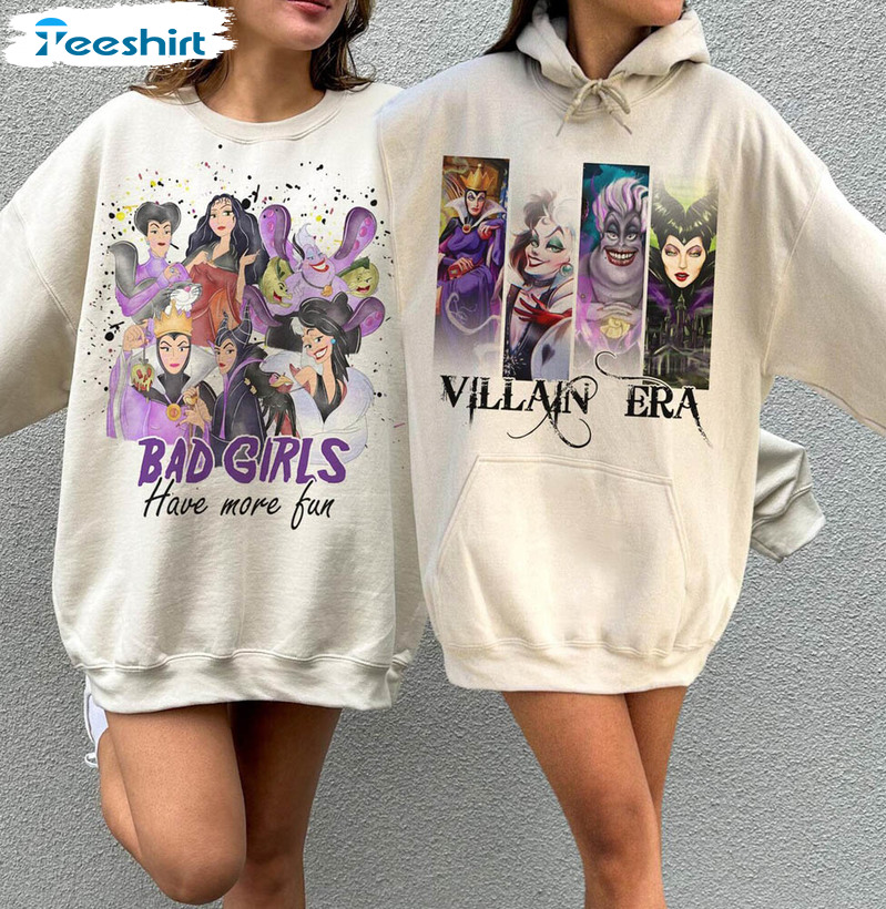 Disney Halloween Matching Shirt, Villains Jumper Bad Witches Tee Tops Crewneck