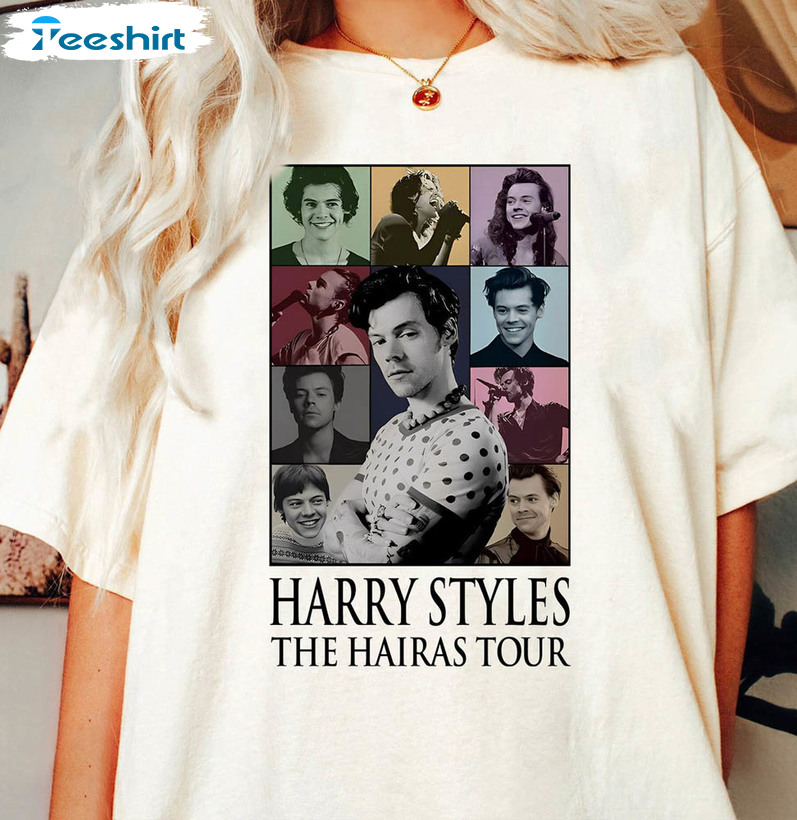 Harry Styles The Eras Shirt, Hairas Vintage Unisex T-shirt Short Sleeve