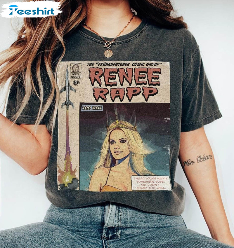 Renee Rapp Comic Shirt, Book Art World Tour 2023 Short Sleeve Unisex T-shirt