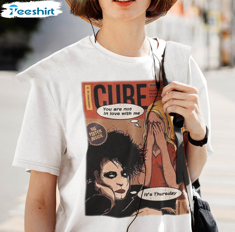 The Cure Comic Shirt, Wish Album I'm In Love Song Rock Music Band Long  Sleeve Short Sleeve