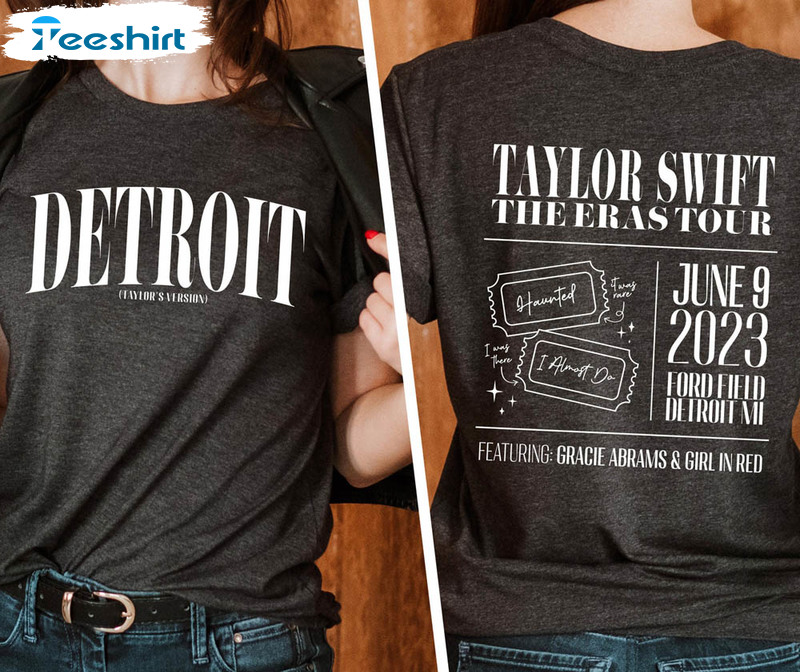 Detroit Taylor's Version Shirt, The Eras Tour Sweatshirt Unisex Hoodie