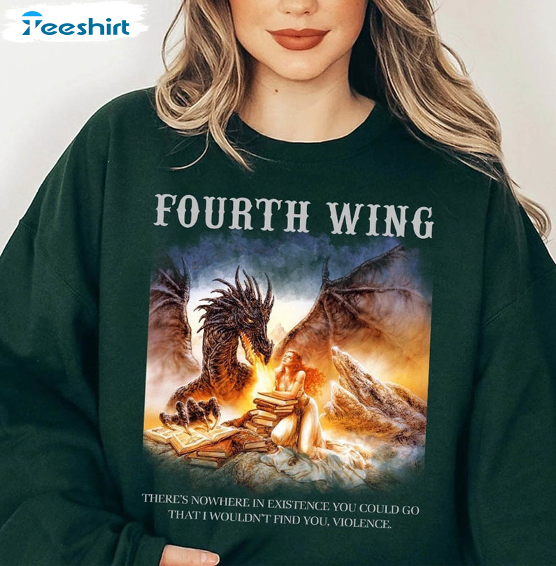 Fourth Wing Shirt, Basgiath War College Bookish Unisex Hoodie Crewneck