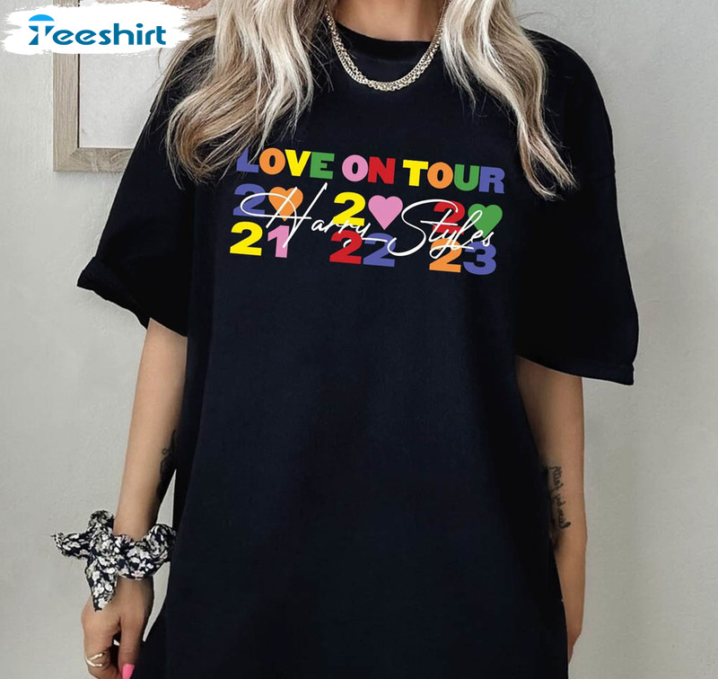 Inspired by Harry Styles Love On Tour 2023 T-Shirt unofficial tour