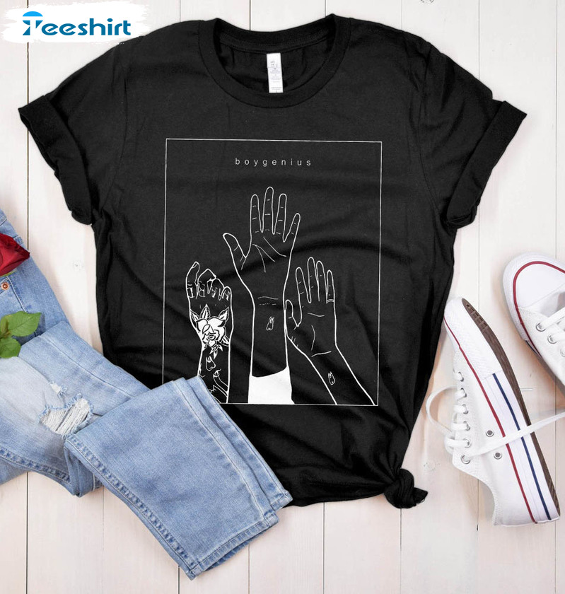 Boy Genius Line Art Band Shirt, Reset Tour 2023 Unisex T-shirt Tee Tops