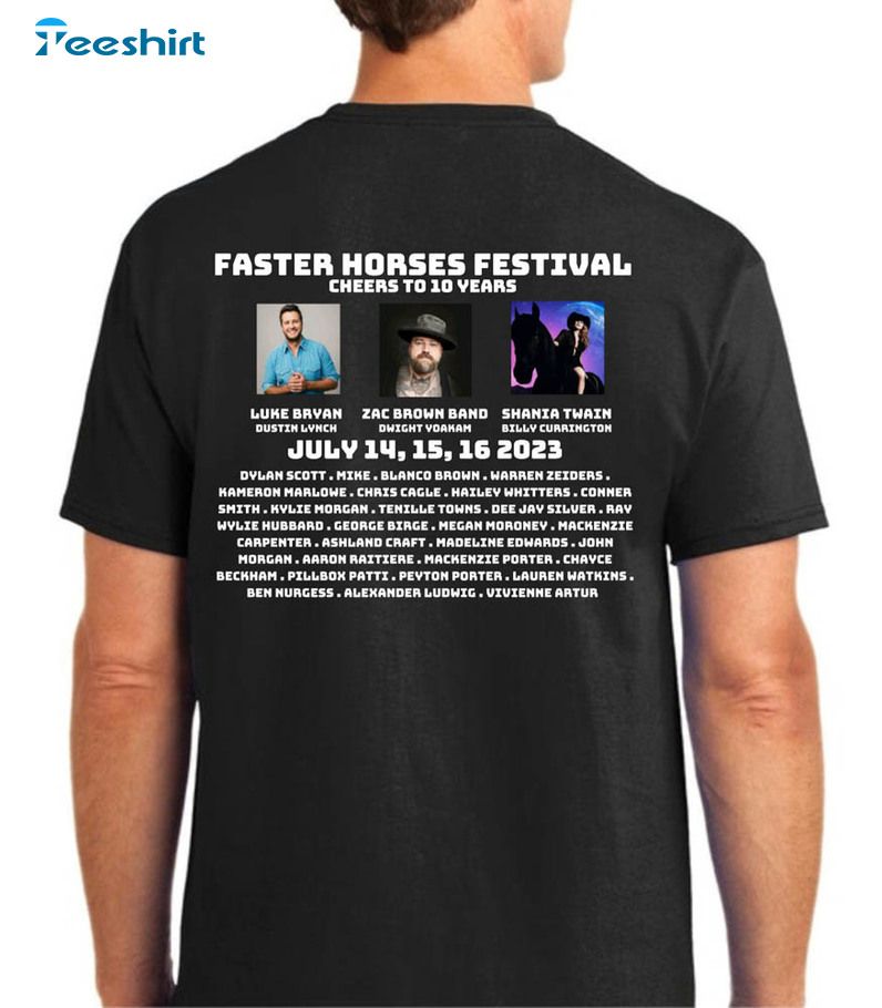 Faster Horses Country Concert 2023 Trendy Sweatshirt, Unisex T-shirt