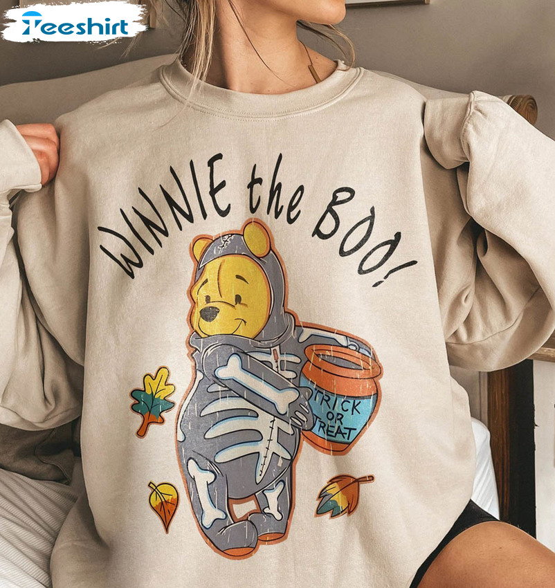 Vintage Winnie The Boo Halloween Shirt, Disneyland Sweatshirt Short Sleeve