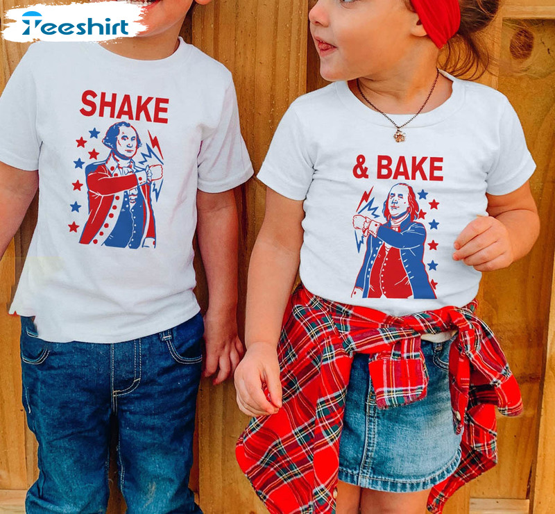 Matching 4th Of July Shirts, Shake Amp Bake Crewneck Short Sleeve