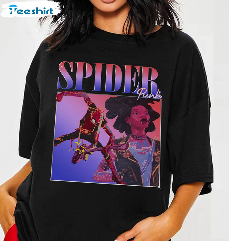 Vintage Spiderpunk Shirt, Hobie Brown Spider Tee Tops Short Sleeve