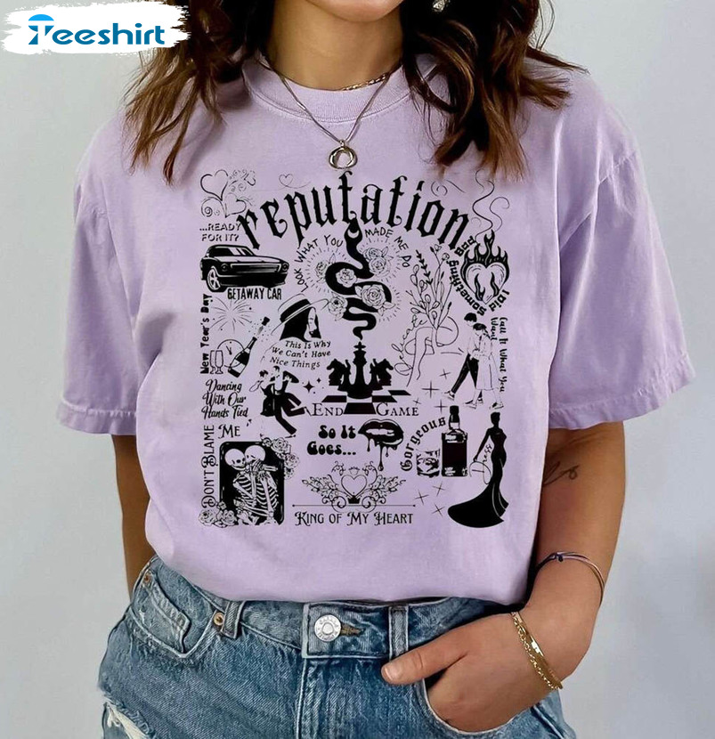 Reputation Snake Shirt, Swiftie Album Eras Tour 2023 Sweatshirt Short Sleeve