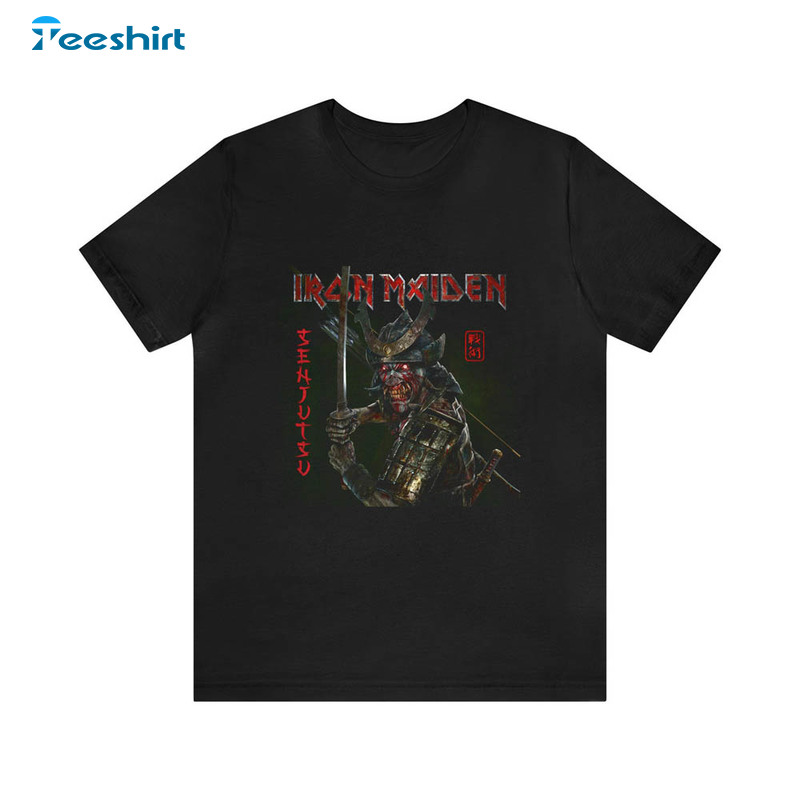 Iron Maiden Senjutsu Shirt, Trendy Unisex T-shirt Tee Tops