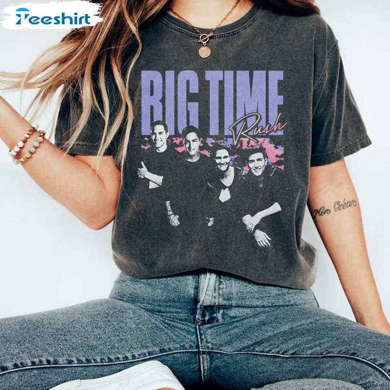 Big Time Rush Band Shirt, Vintage Music Unisex Hoodie Crewneck